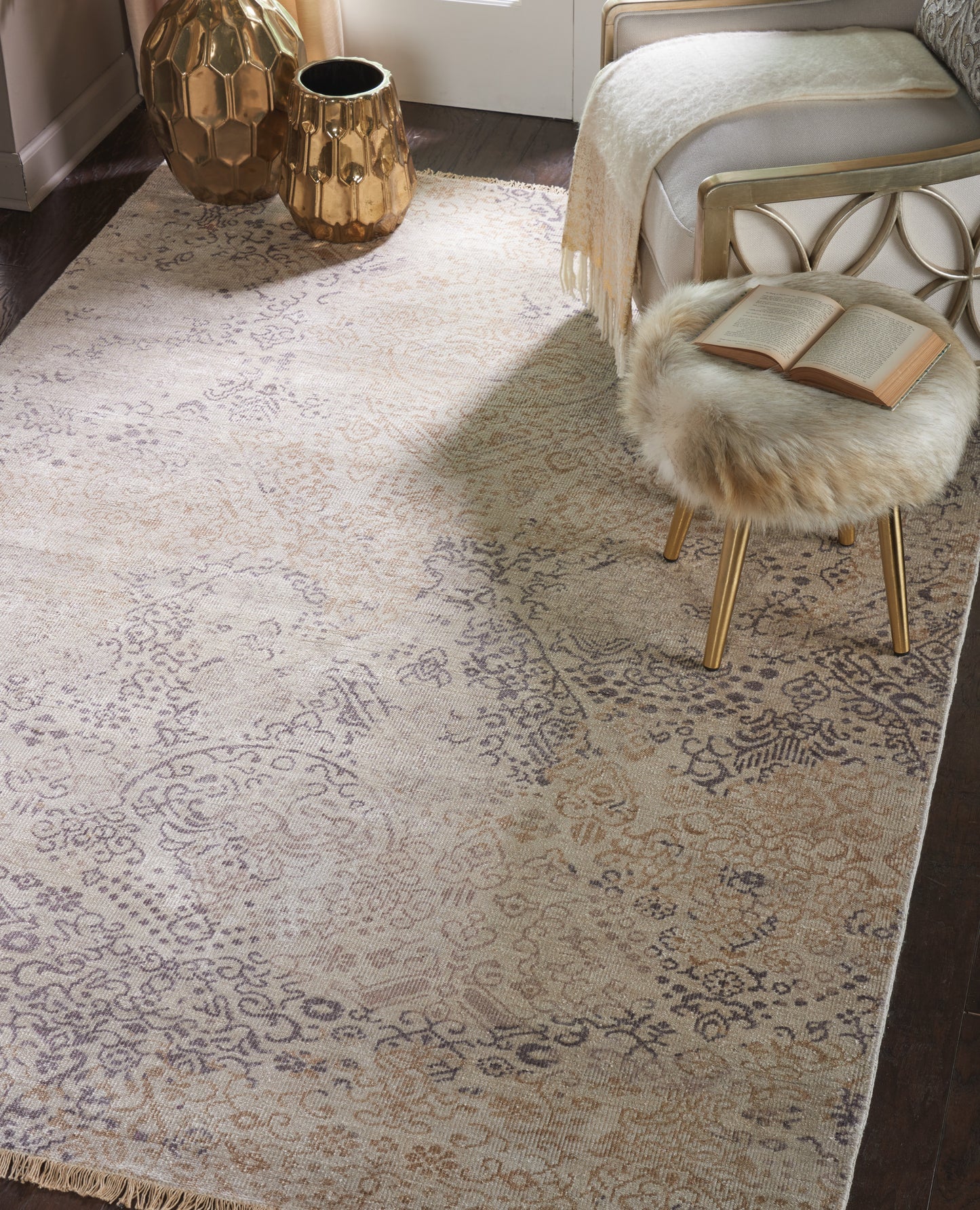 Nourison Aldora 5'6" x 8' Opal Vintage Indoor Rug