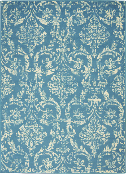 Nourison Jubilant 6' x 9' Blue Vintage Indoor Rug