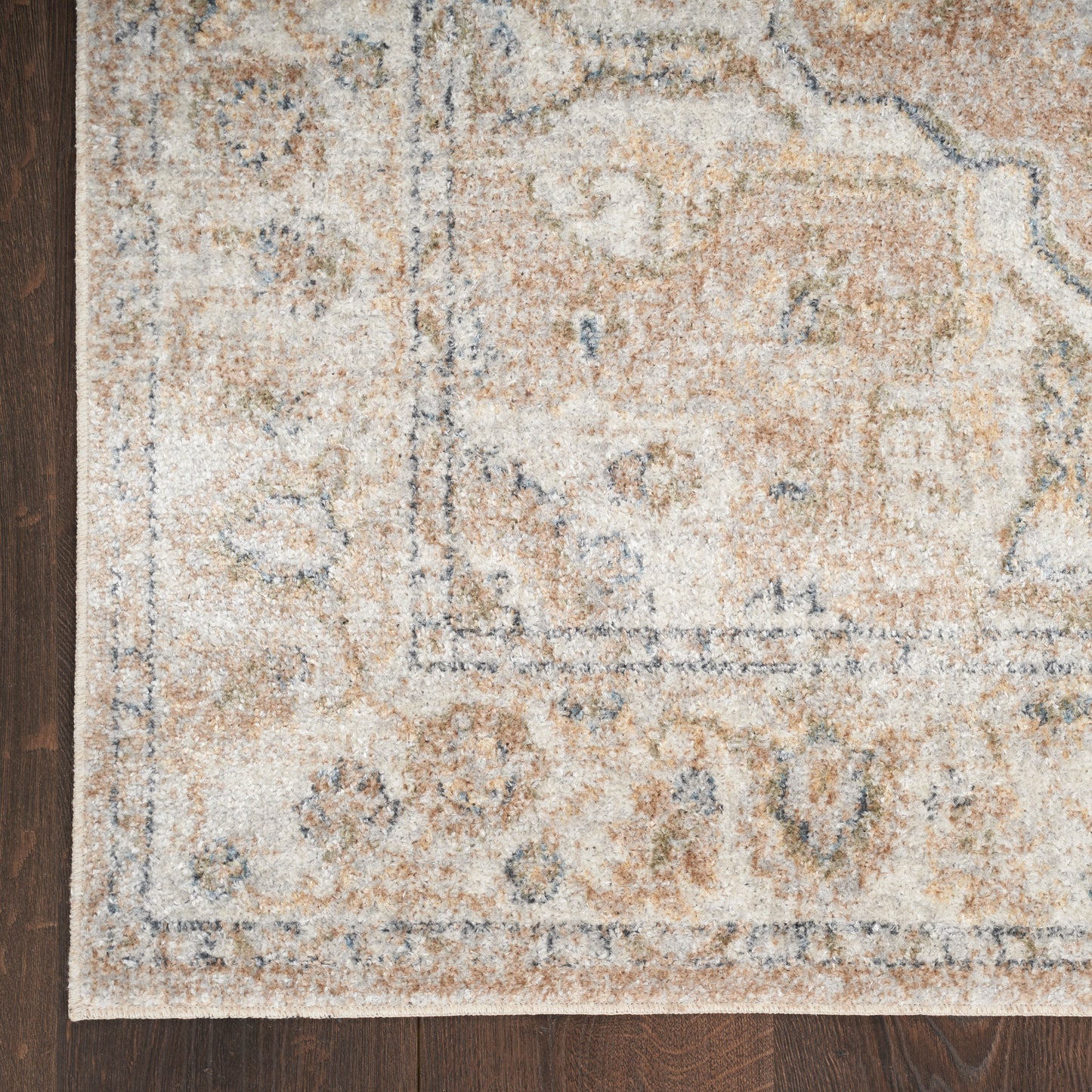 Nourison Astra Machine Washable 9' x 12' Beige Vintage Indoor Rug