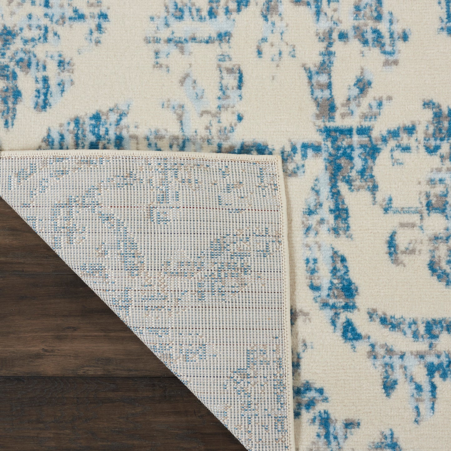 Nourison Jubilant 8'6" x 12' Ivory Blue Vintage Indoor Rug