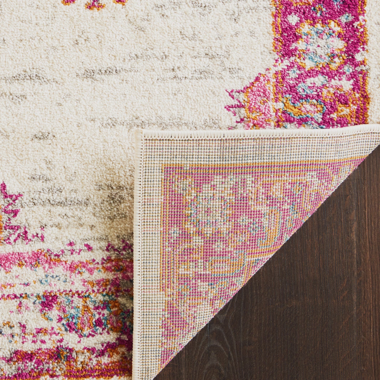 Nourison Passion 12' x 18' Ivory/Fuchsia Bohemian Indoor Rug