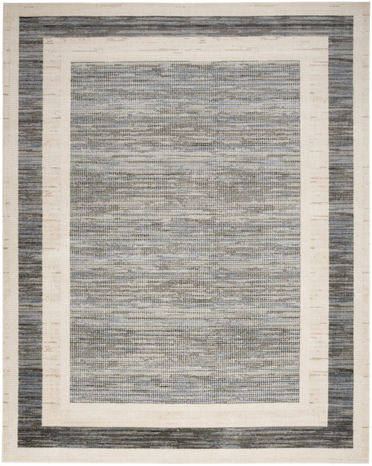 Nourison Serenity Home 9' x 12' Grey Ivory Modern Indoor Rug