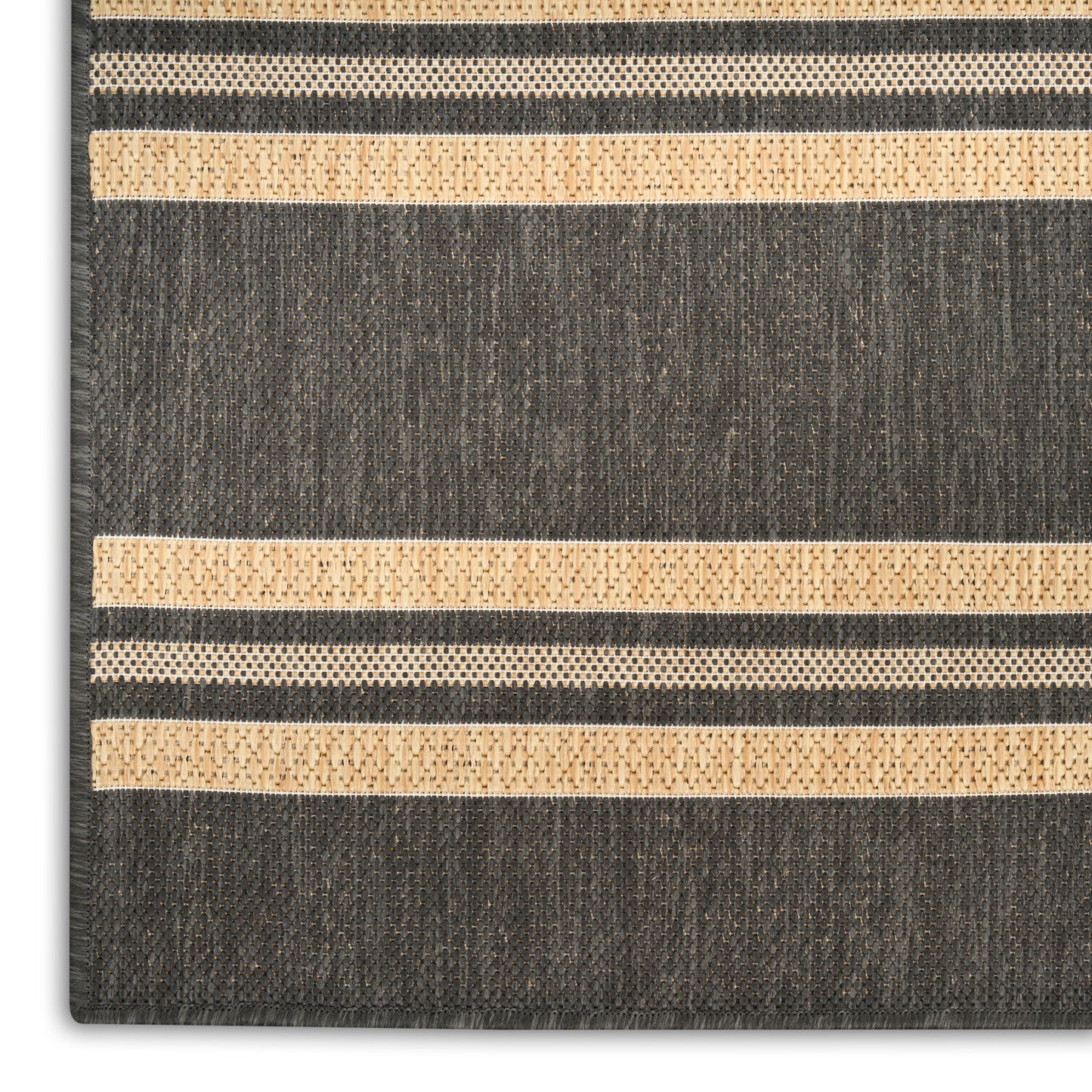 Nourison Horizon Indoor/Outdoor 5' x 7' Charcoal Modern Rug