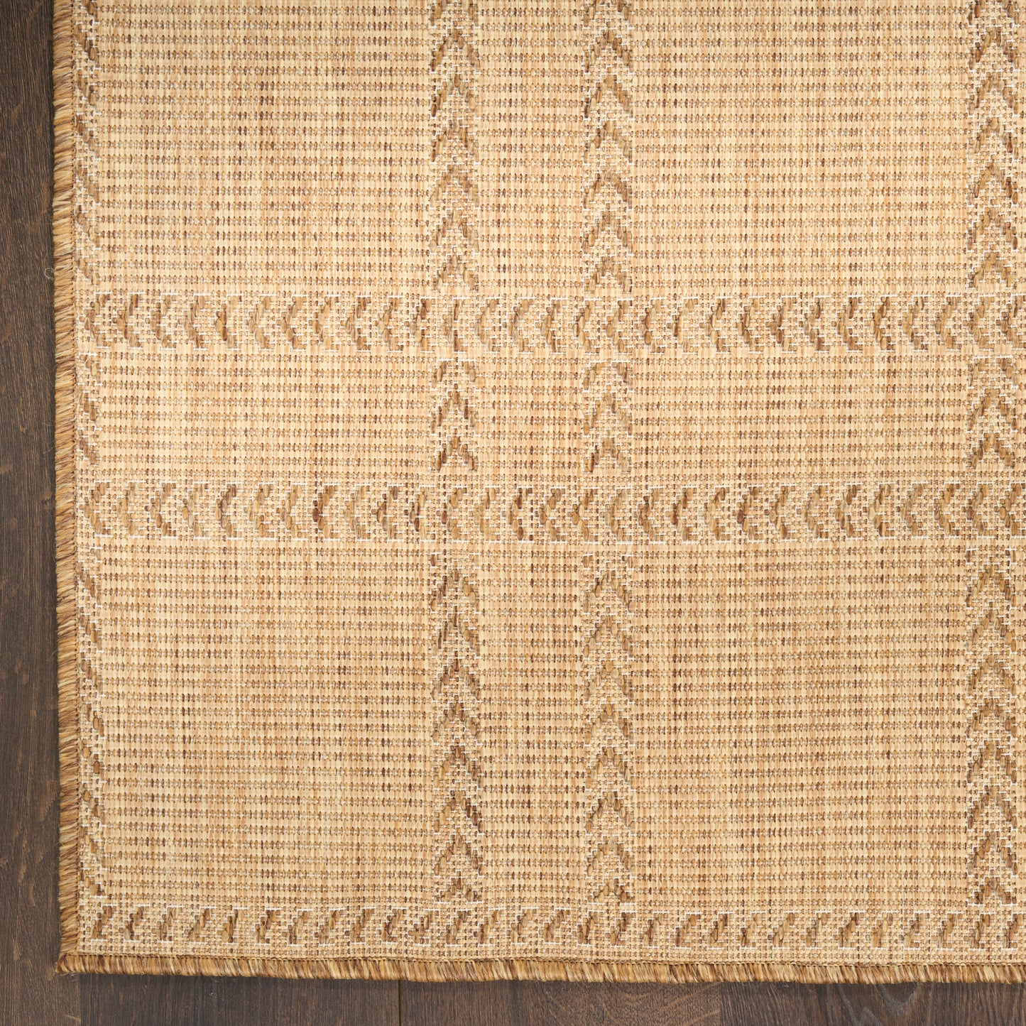 Nourison Horizon Indoor/Outdoor 5' x 7' Natural Modern Rug
