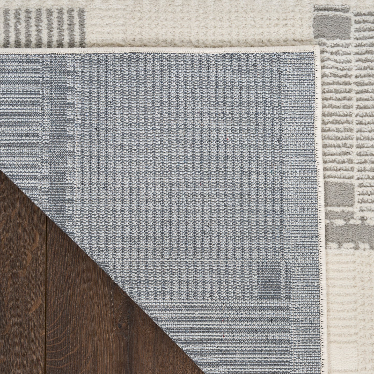 Nourison Nordic 4' x 6' Ivory Grey Modern Indoor Rug