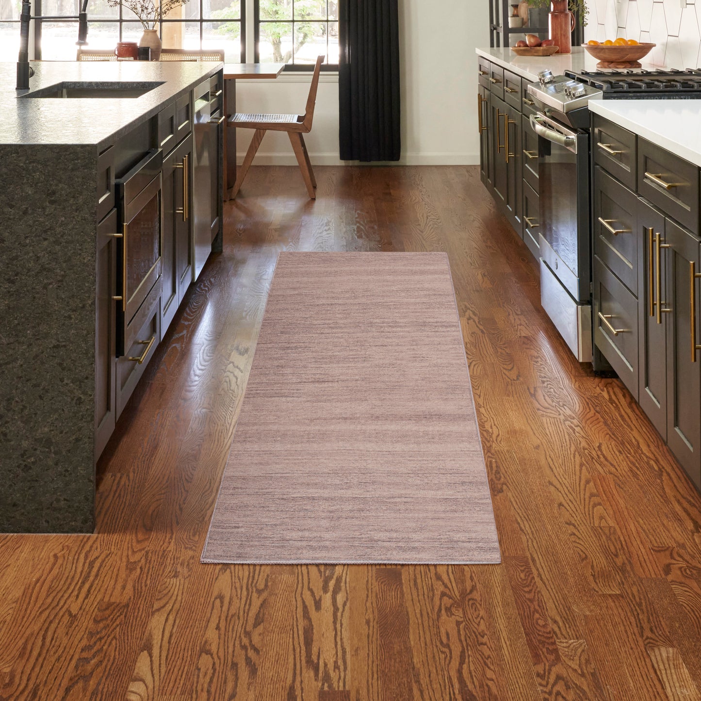 Nourison Washable Essentials 2'2" x 10' Natural Modern Indoor Rug