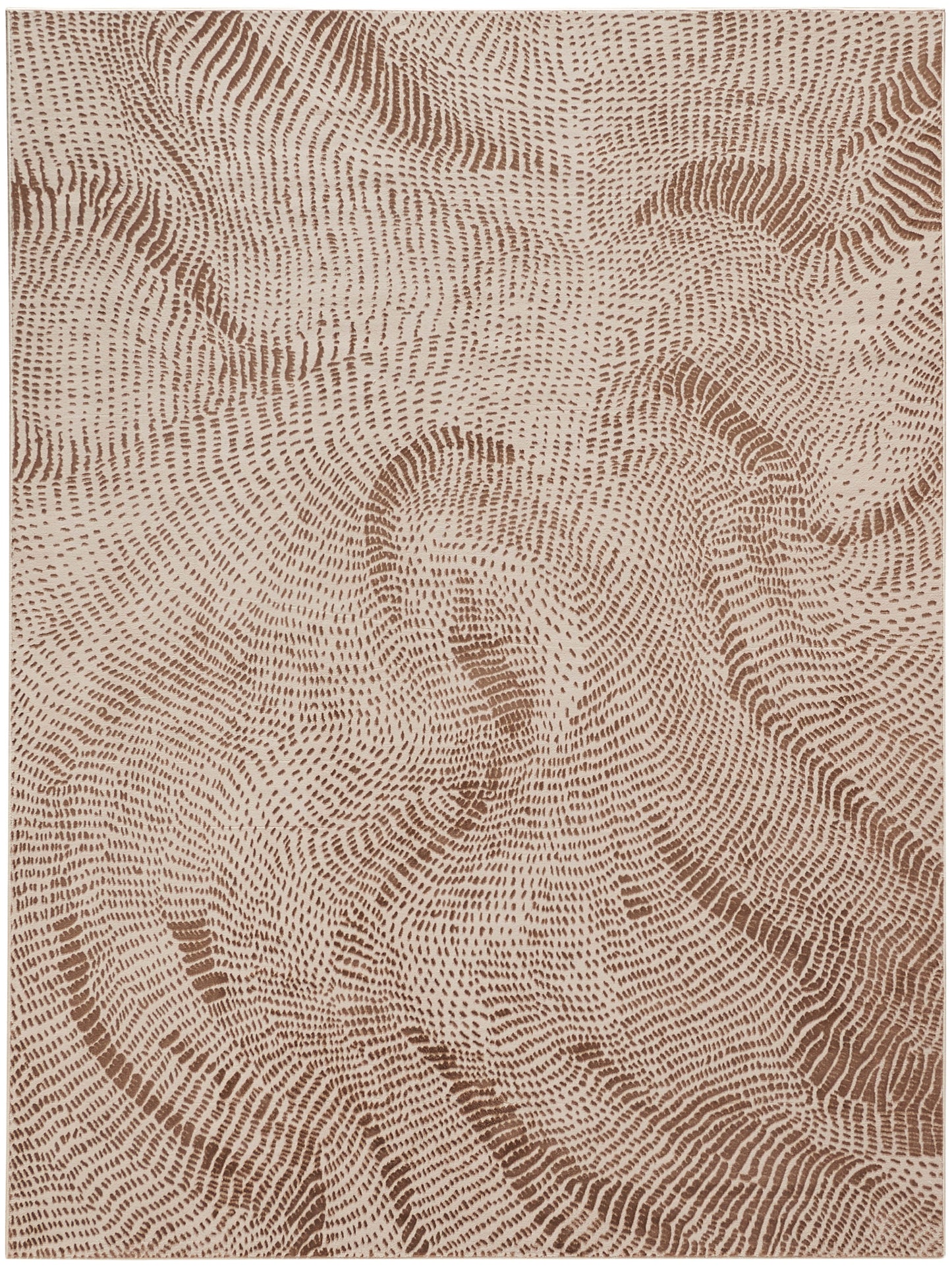 DKNY Central Park West 7'10" x 9'10" Beige Brown Modern Indoor Rug
