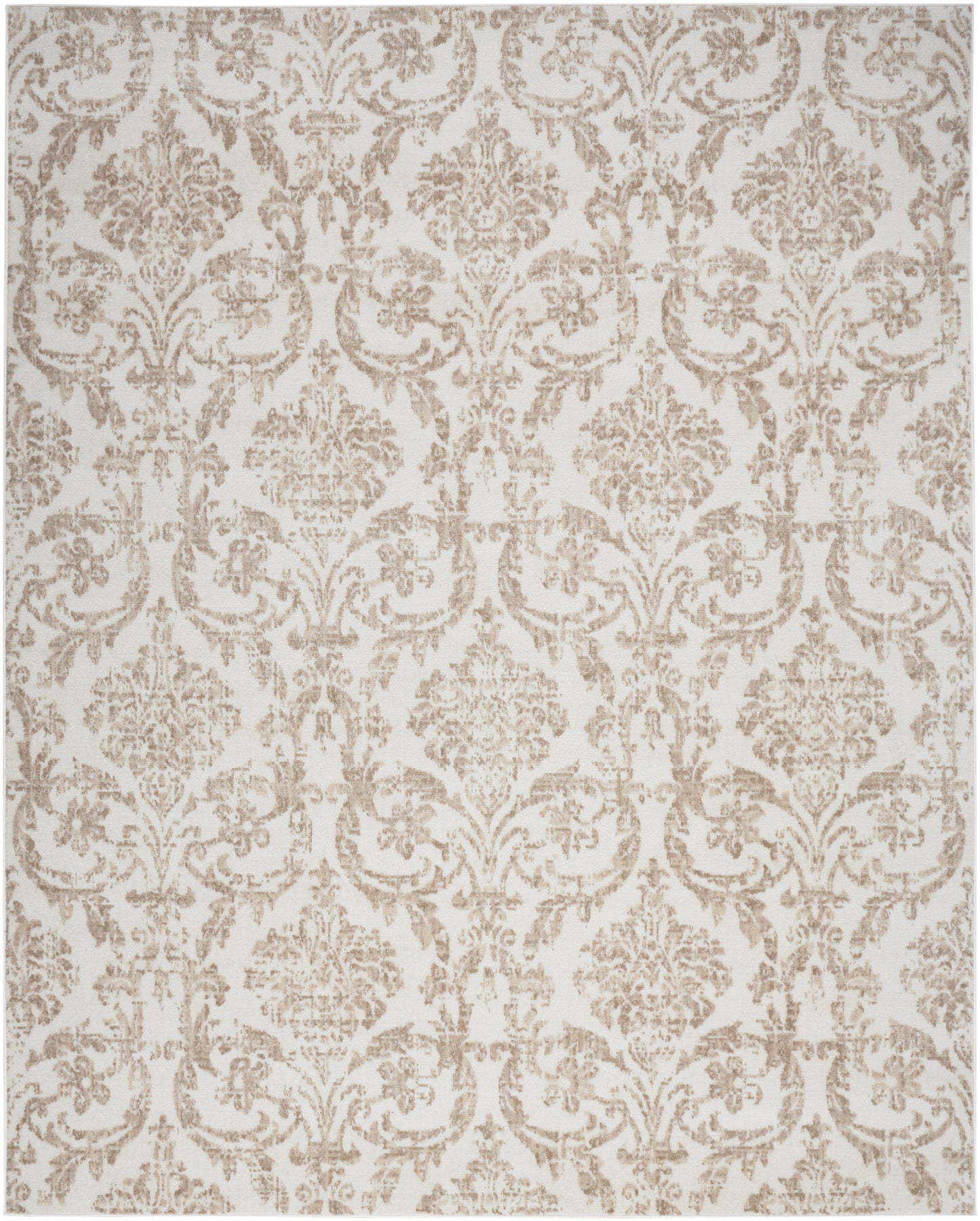 Nourison Jubilant 7'10" x 9'10" Ivory Beige Vintage Indoor Rug