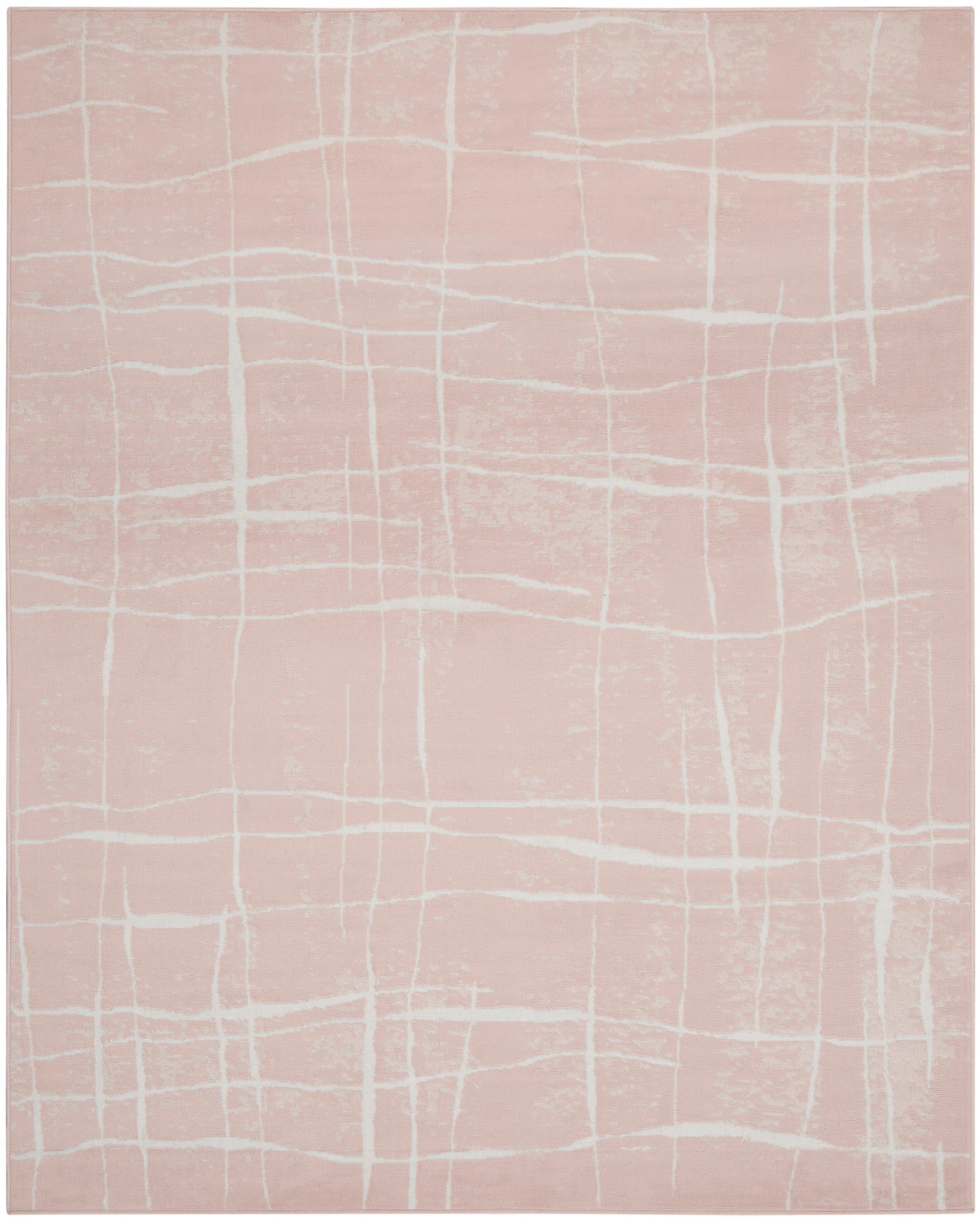 Nourison Whimsicle 8' x 10' Pink Ivory Modern Indoor Rug