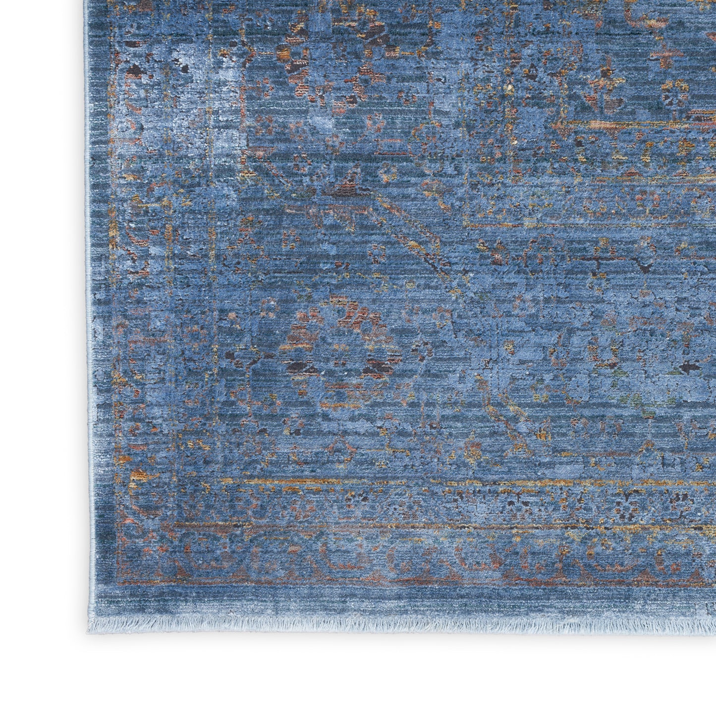 Nourison Luxurious 2' x 3' Blue Vintage Indoor Rug