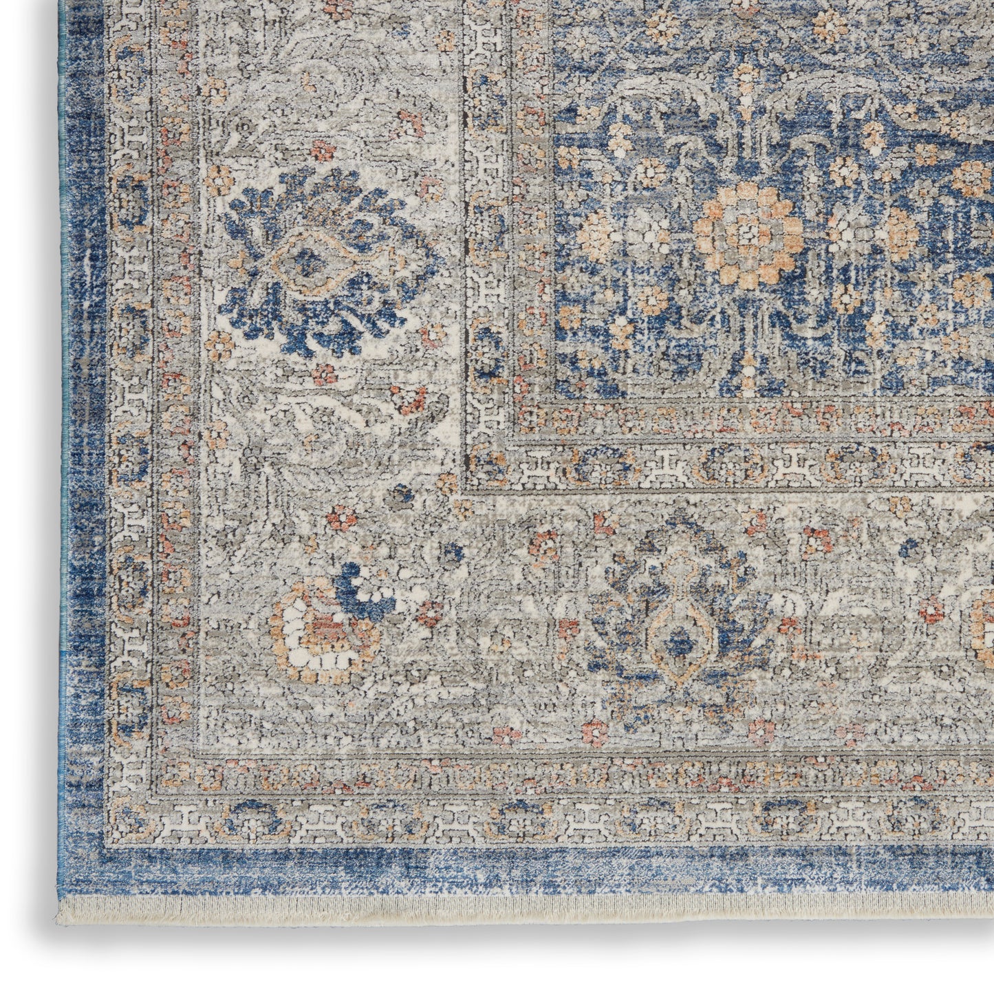 Nourison Starry Nights 5'3" x 7'3" Light Blue Vintage Indoor Rug