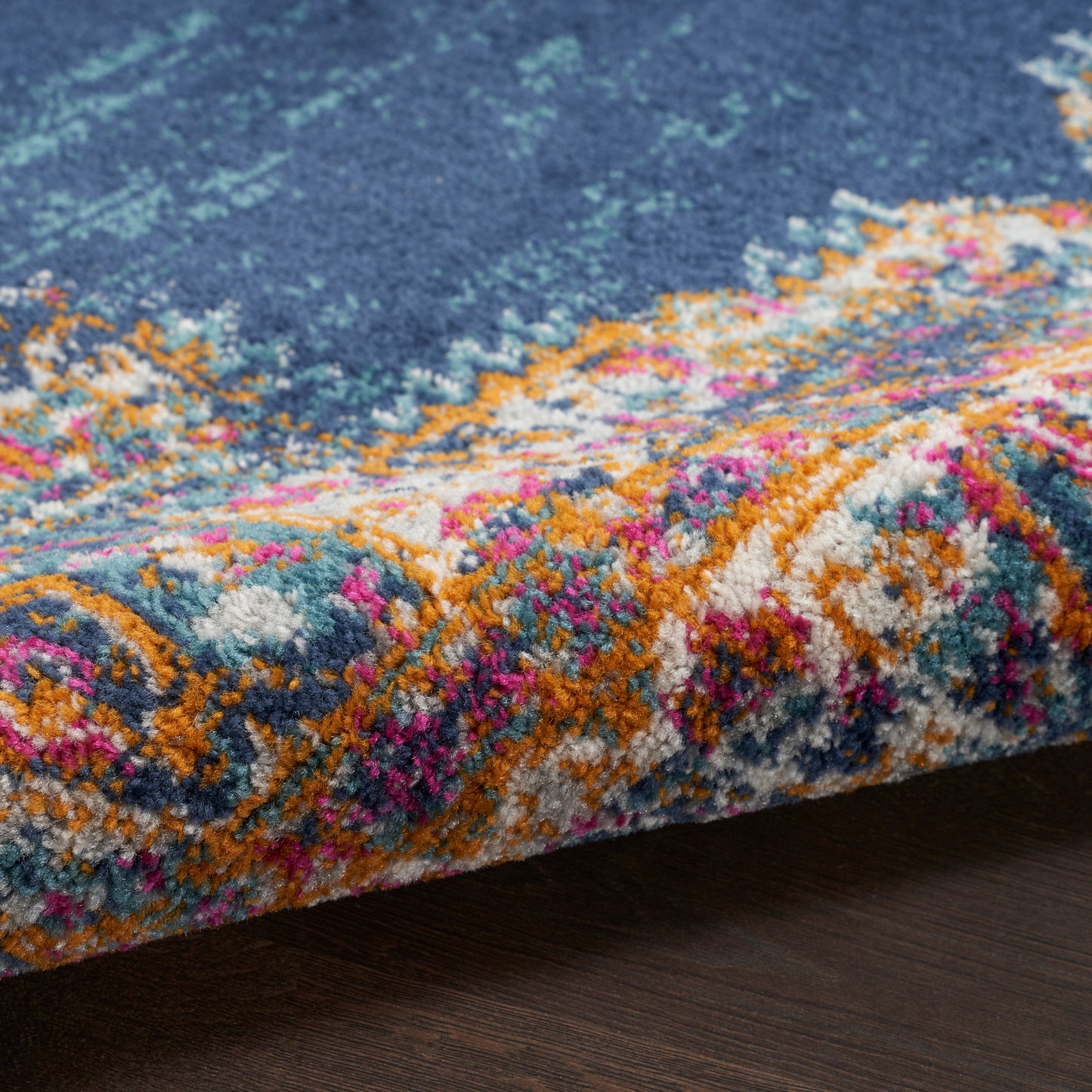 Nourison Passion 2'2" x 10' Navy Vintage Indoor Rug