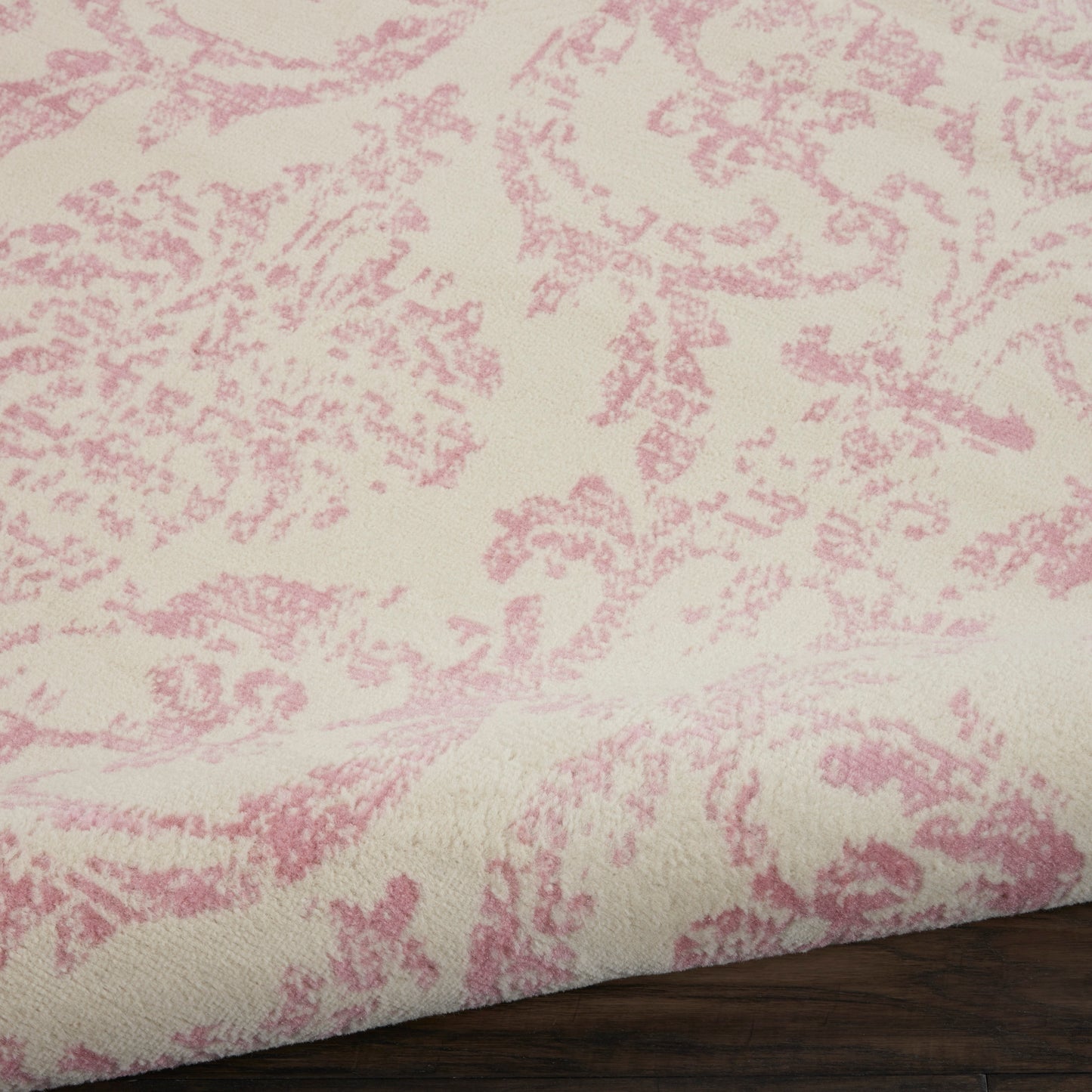 Nourison Jubilant 8'6" x 12' Ivory Pink Vintage Indoor Rug