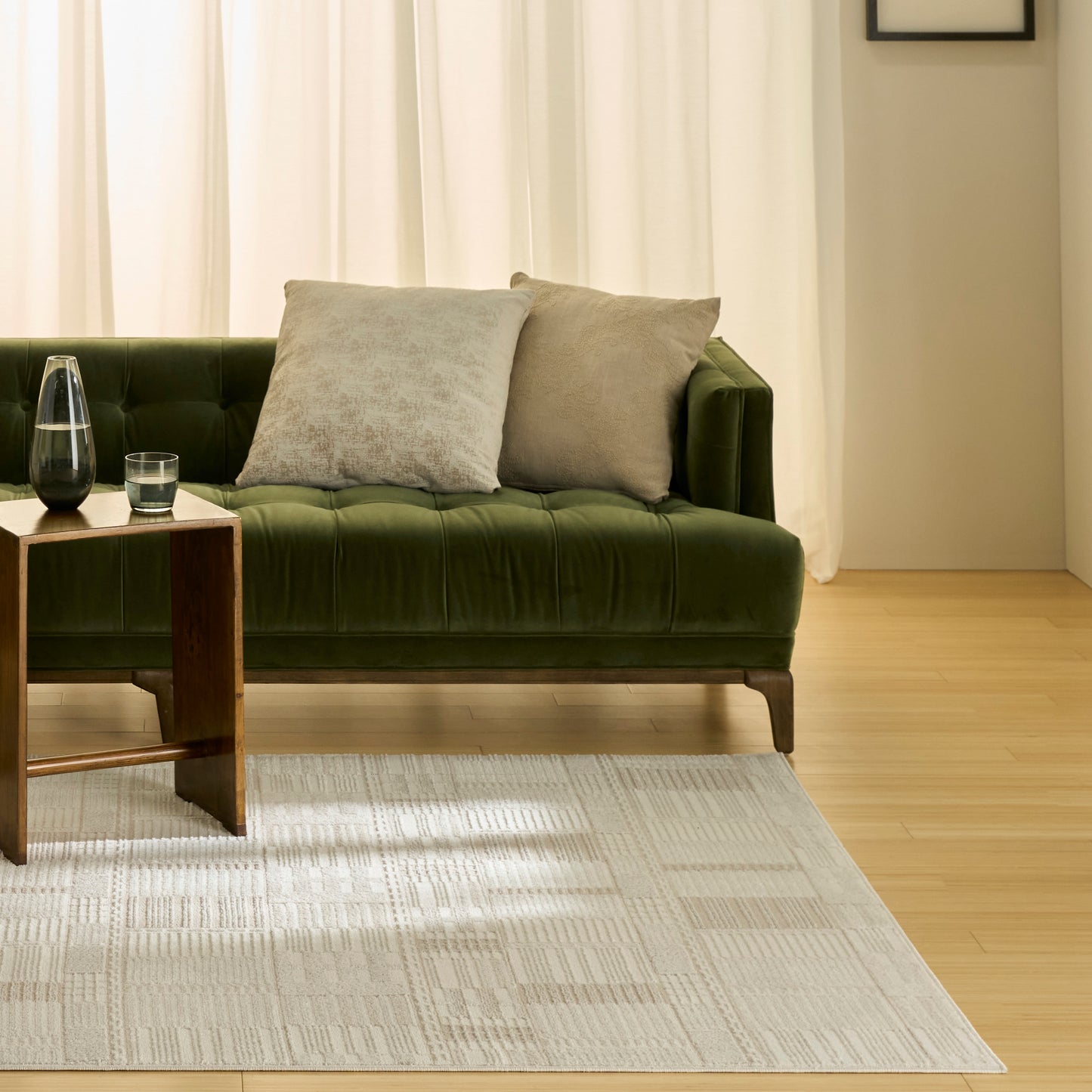 Nourison Nordic 5' x 7' Ivory Beige Modern Indoor Rug