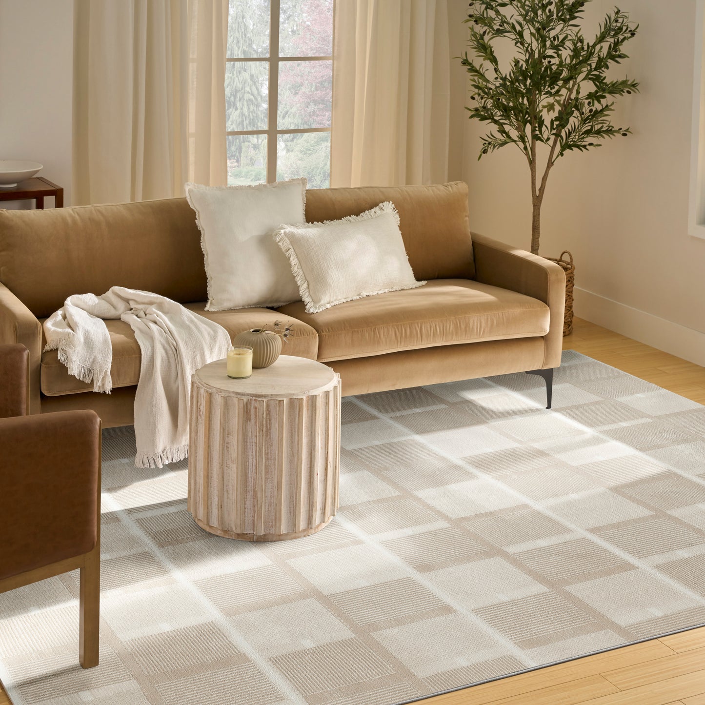 Nourison Nordic 8' x 10' Ivory Taupe Modern Indoor Rug