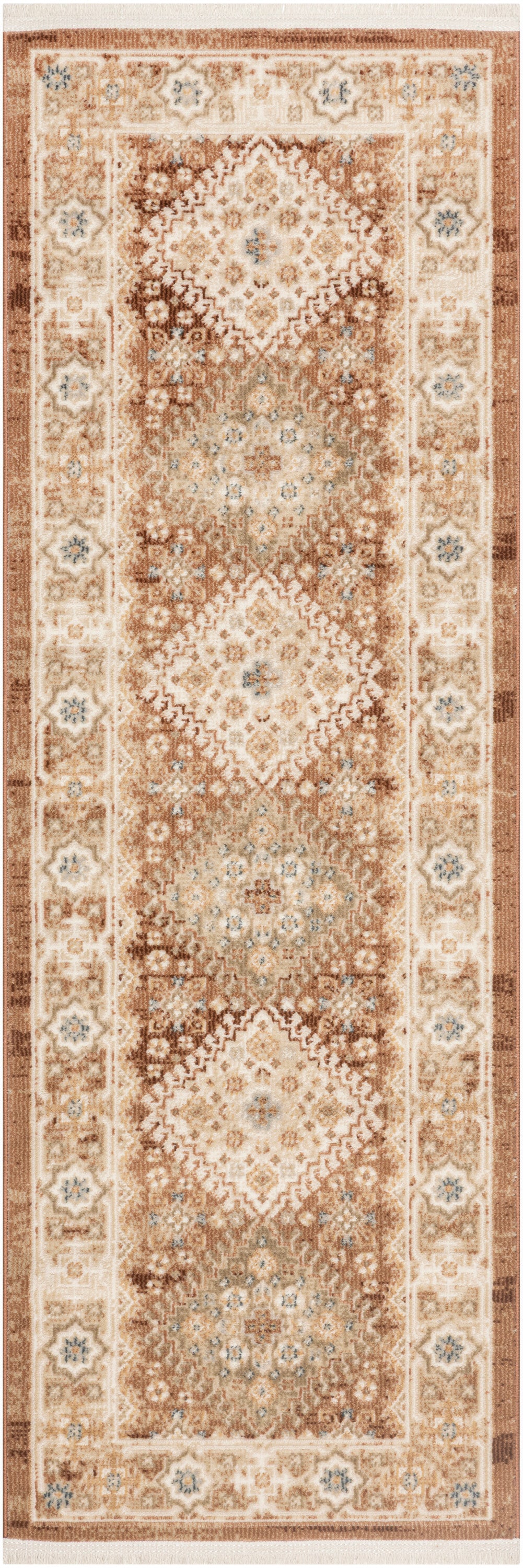 Nourison Pardis 2' x 6' Rust Vintage Indoor Rug