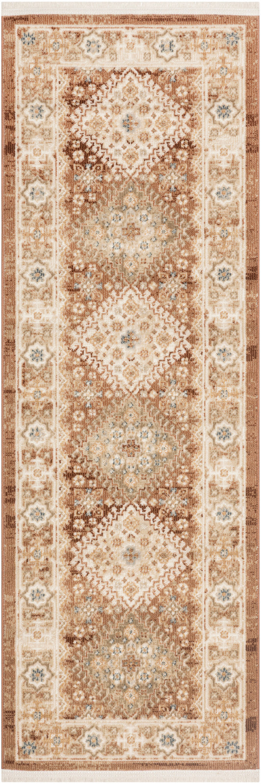Nourison Pardis 2' x 6' Rust Vintage Indoor Rug