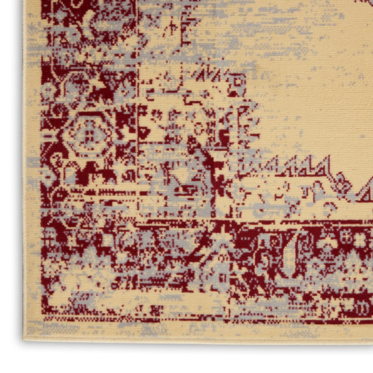 Nourison Grafix 7' x 10' Cream Red Vintage Indoor Rug