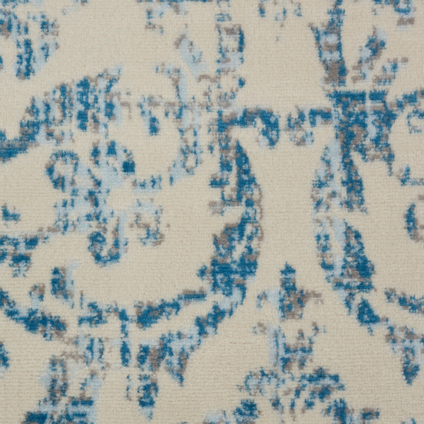 Nourison Jubilant 7'10" x 9'10" Ivory Blue Vintage Indoor Rug