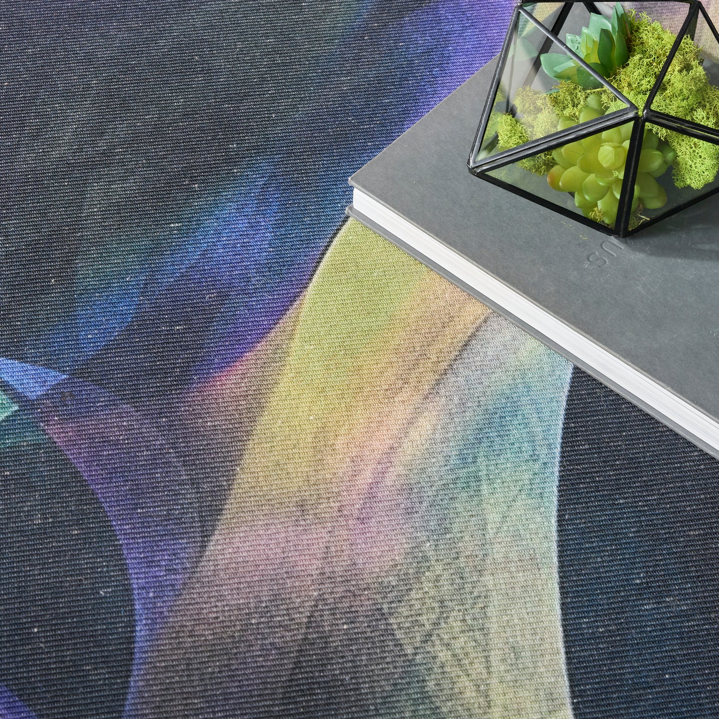 Nourison Nourison Washables 4' x 6' Blue Multicolor Modern Indoor Rug
