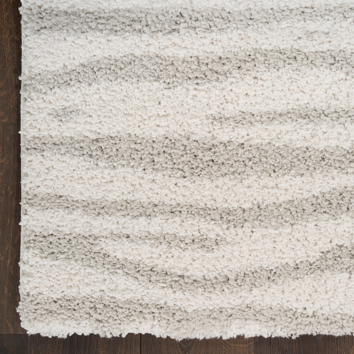 Nourison Modern Shag 7'10" x 9'10" Ivory Grey Modern Indoor Rug
