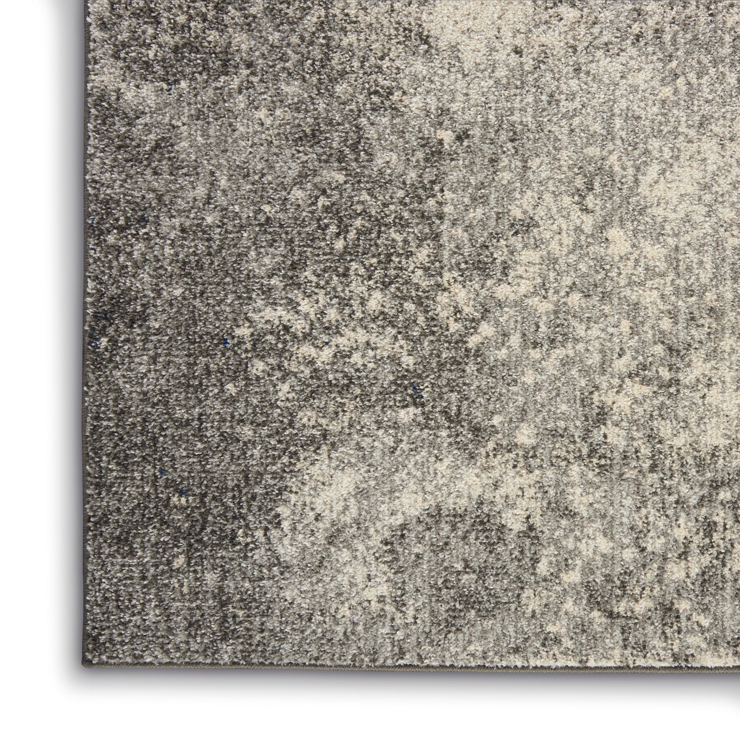 Nourison Passion 2'2" x 10' Charcoal Ivory Modern Indoor Rug