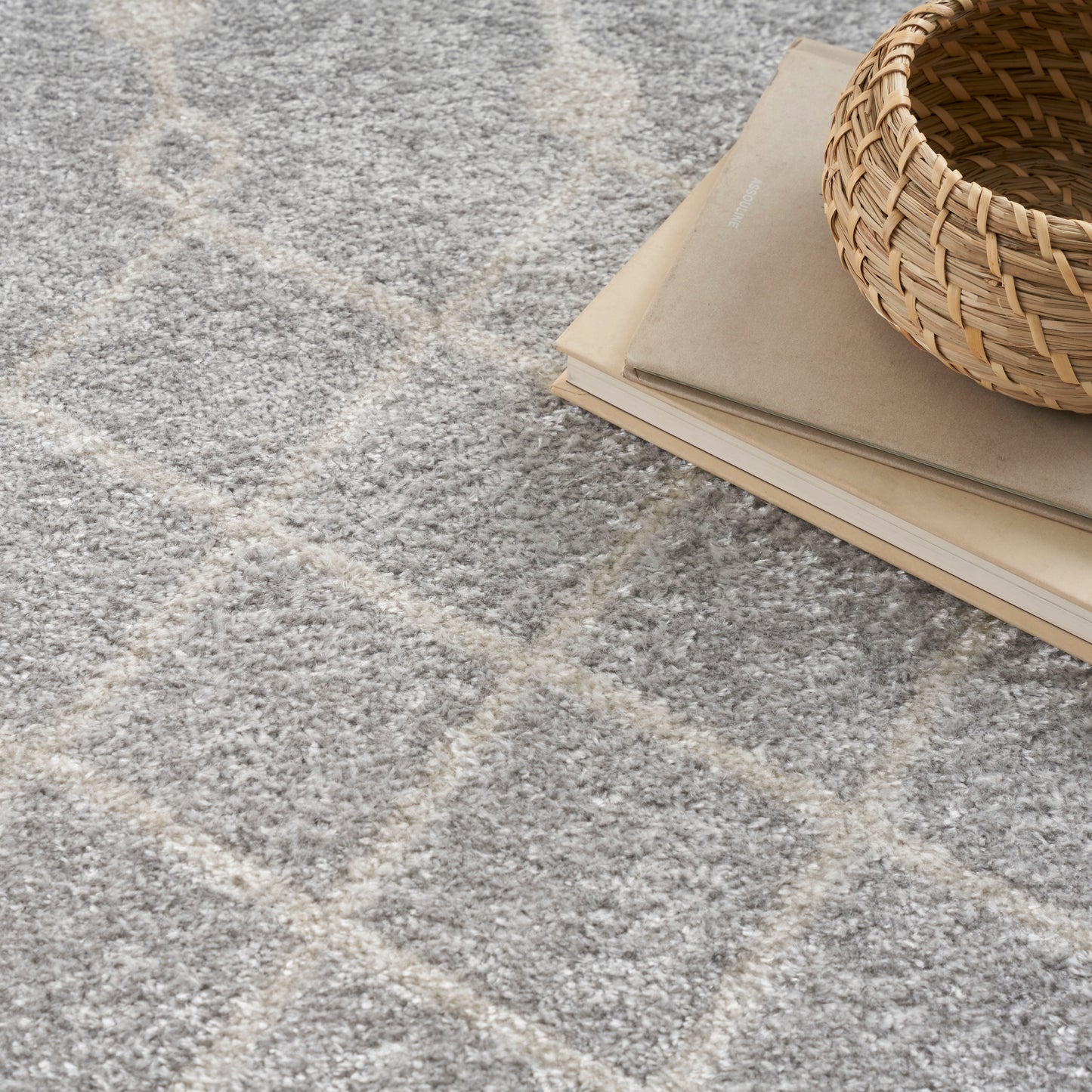 Nourison Astra Machine Washable 9' x 12' Grey Bohemian Indoor Rug