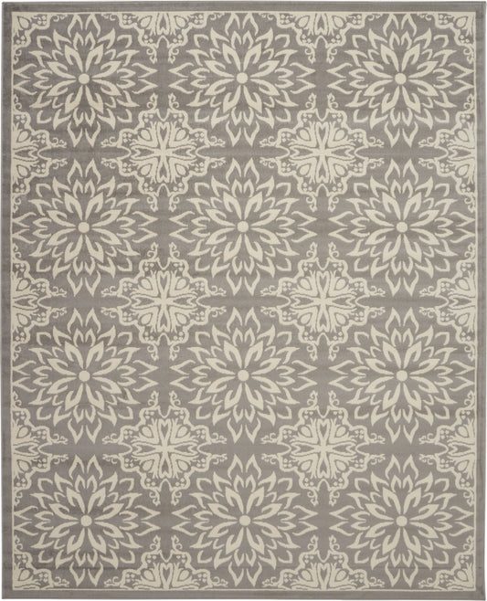 Nourison Jubilant 7' x 10' Ivory/Grey Farmhouse Indoor Rug