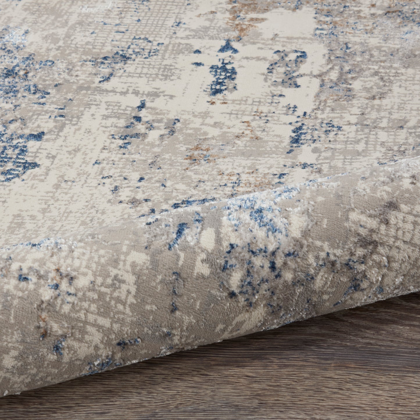 Nourison Royal Terrace 8'10" x 11'10" White Blue Modern Indoor Rug