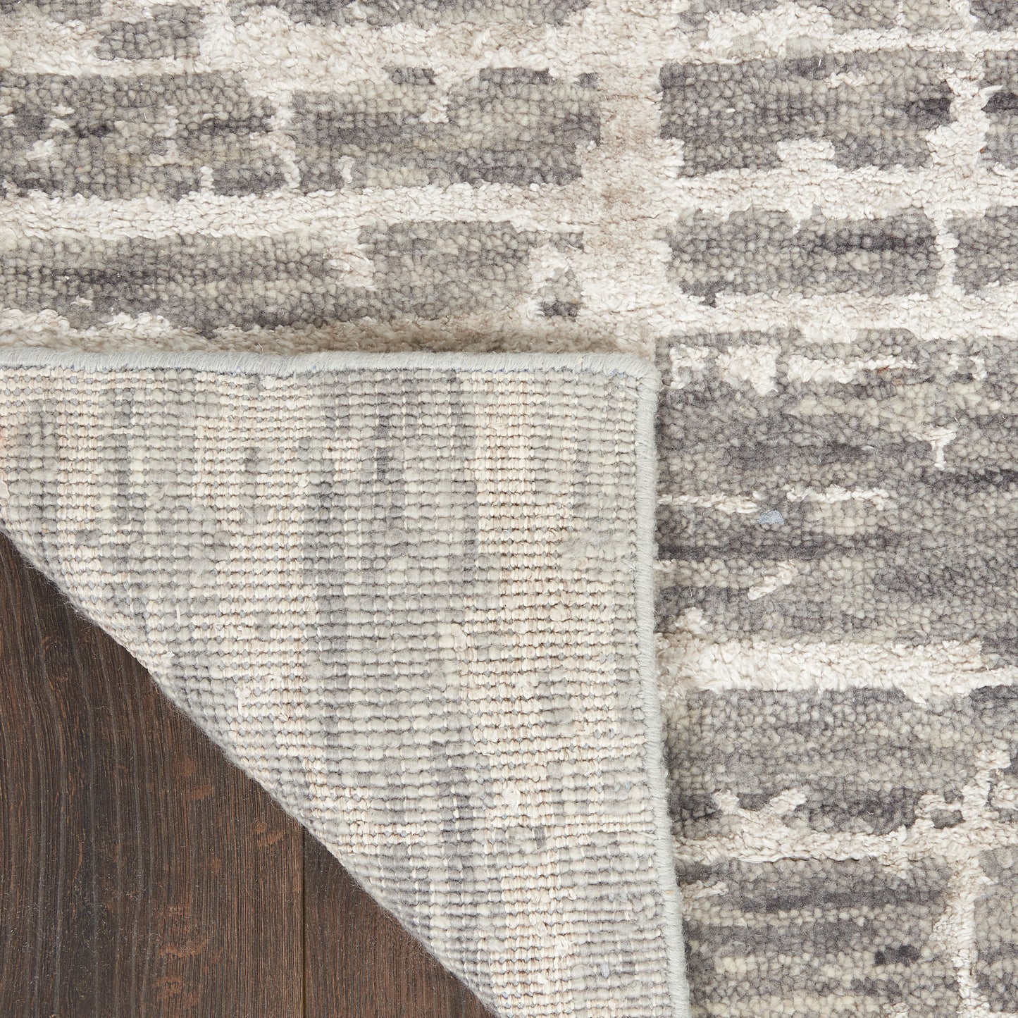 Nourison Luna 9'9" x 13'9" Grey Silver Modern Indoor Rug