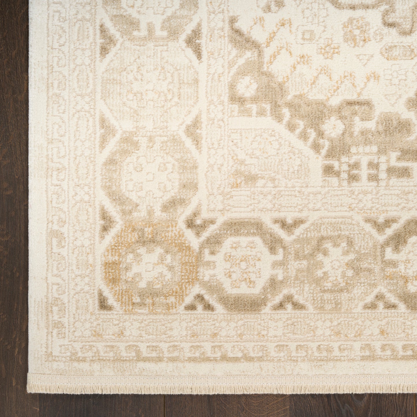 Nourison Pardis 4' x 6' Ivory Beige Vintage Indoor Rug