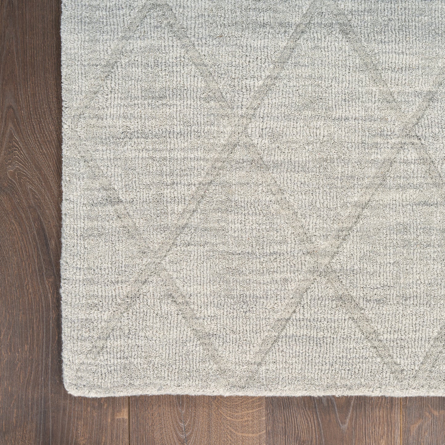 Nourison Wool Haven 3'9" x 5'9" Grey Modern Indoor Rug