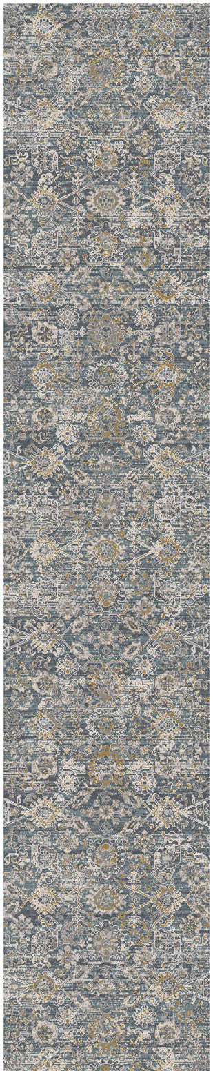 Nourison Lynx 2'3" x 8' Charcoal Vintage Indoor Rug