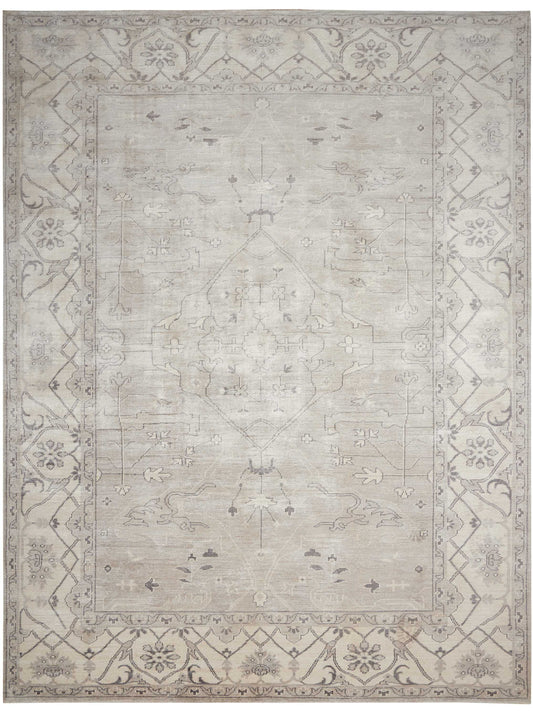 Nourison Aldora 9'9" x 13'9" Silver Vintage Indoor Rug