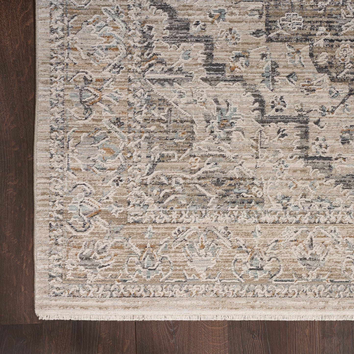 Nourison Lynx 5'3" x 7'10" Ivory Taupe Vintage Indoor Rug