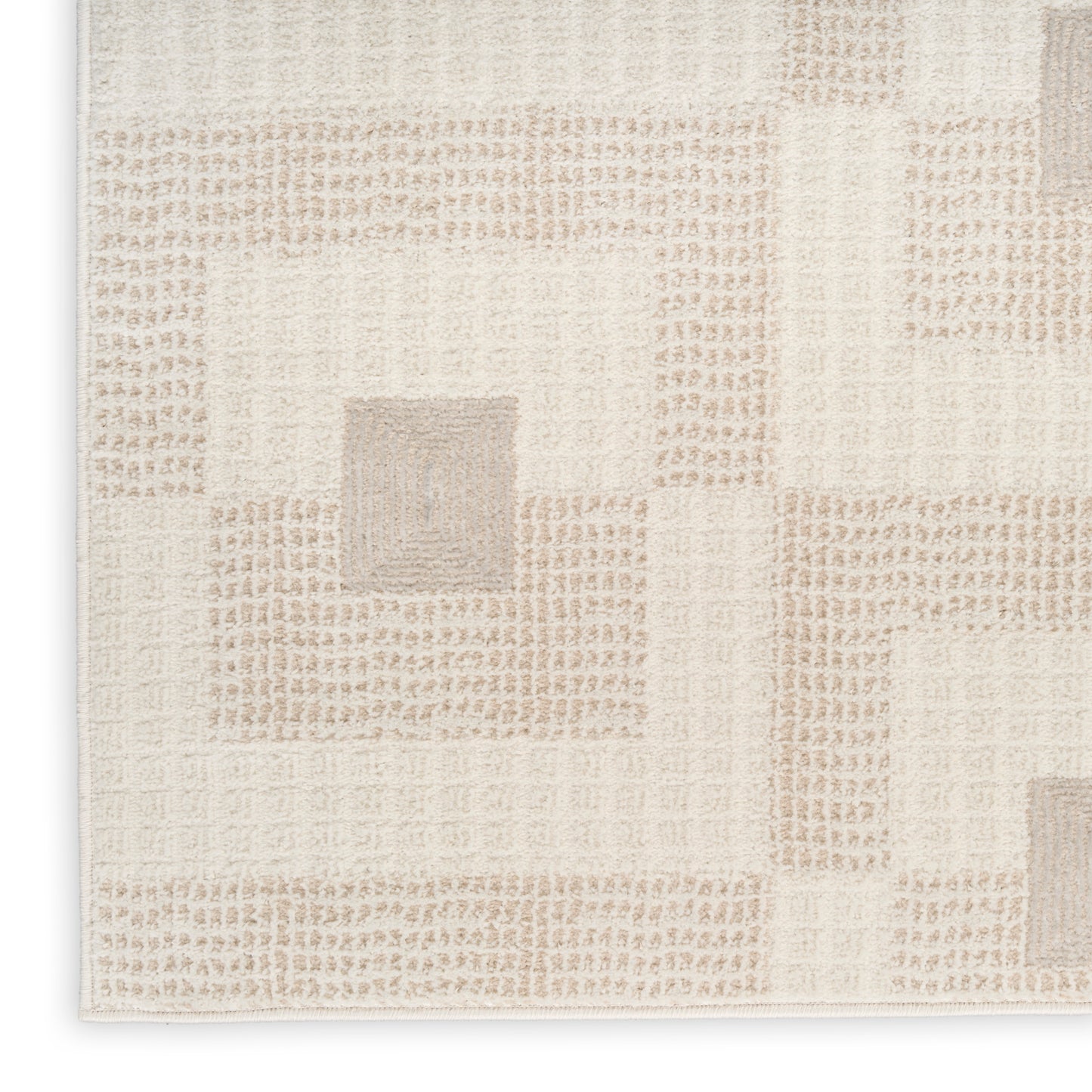 Nourison Nordic 4' x 6' Ivory Beige Modern Indoor Rug