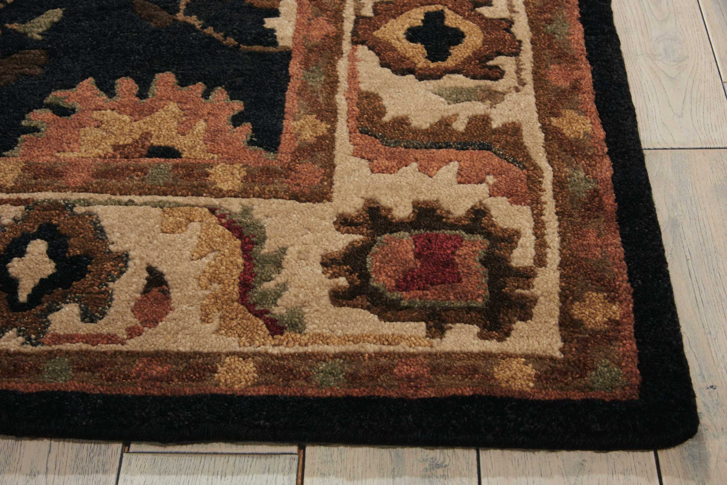 Nourison Tahoe 8'6" x 11'6" Black Traditional Indoor Rug
