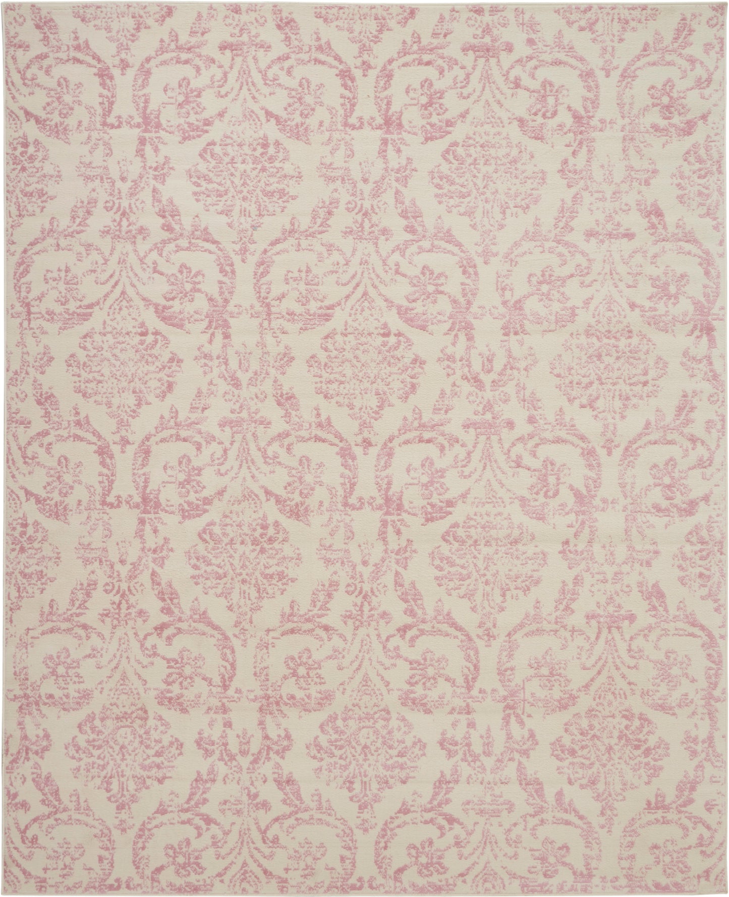 Nourison Jubilant 8'6" x 12' Ivory Pink Vintage Indoor Rug