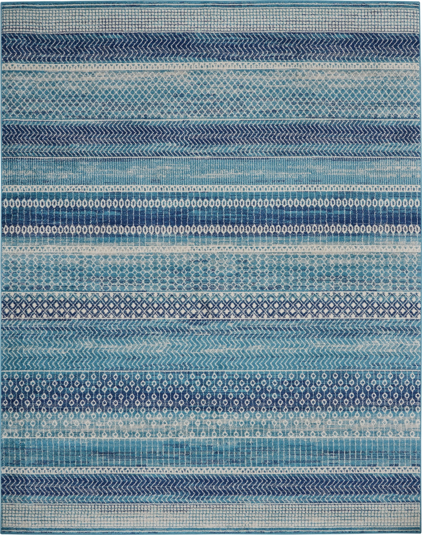 Nourison Passion 9' x 12' Navy Blue Bohemian Indoor Rug