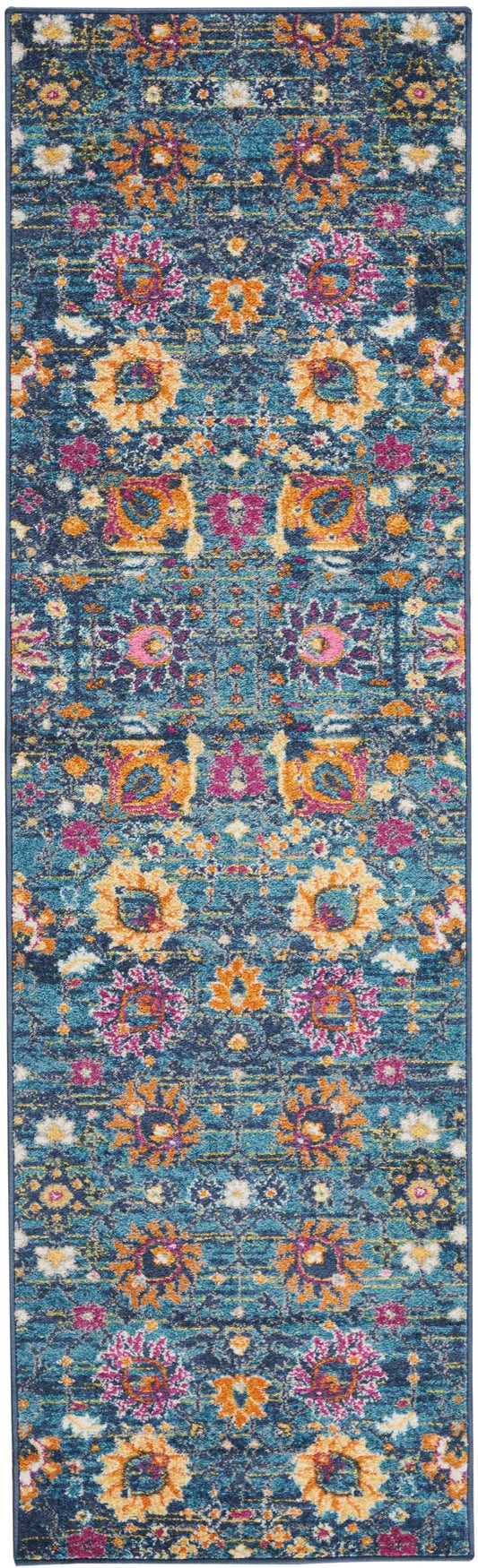 Nourison Passion 2'2" x 7'6" Denim Bohemian Indoor Rug
