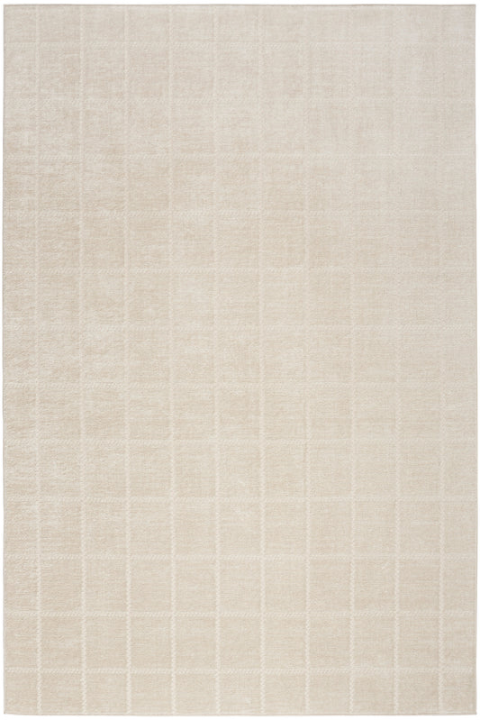 Nourison Serenity Home 5'3" x 7'3" Ivory Cream Modern Indoor Rug