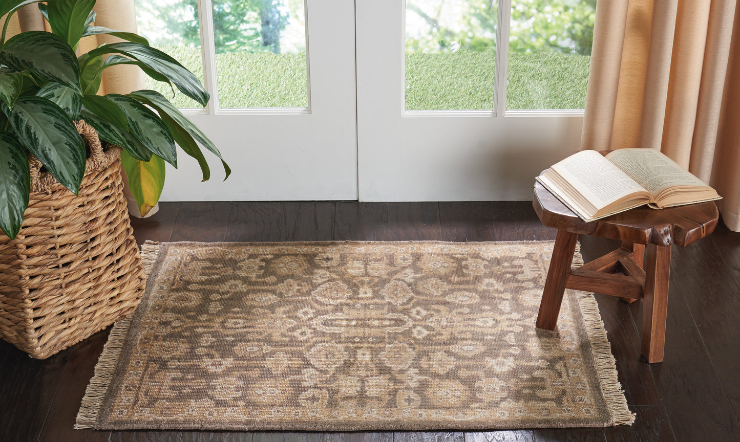 Nourison Aldora 2' x 3' Mocha Vintage Indoor Rug