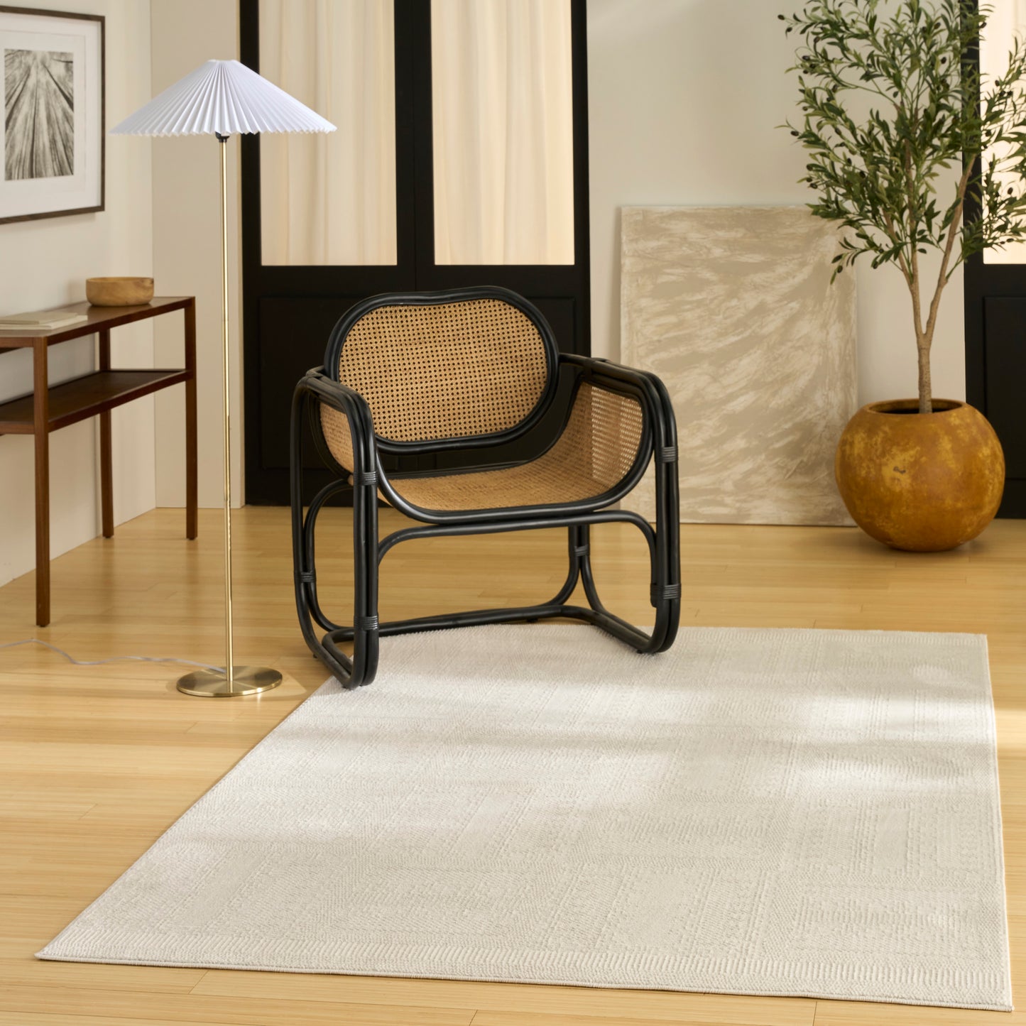 Nourison Nordic 5' x 7' Ivory Modern Indoor Rug
