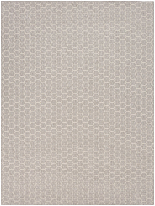 Nourison Twist Reversible 10' x 14' Grey Modern Rug