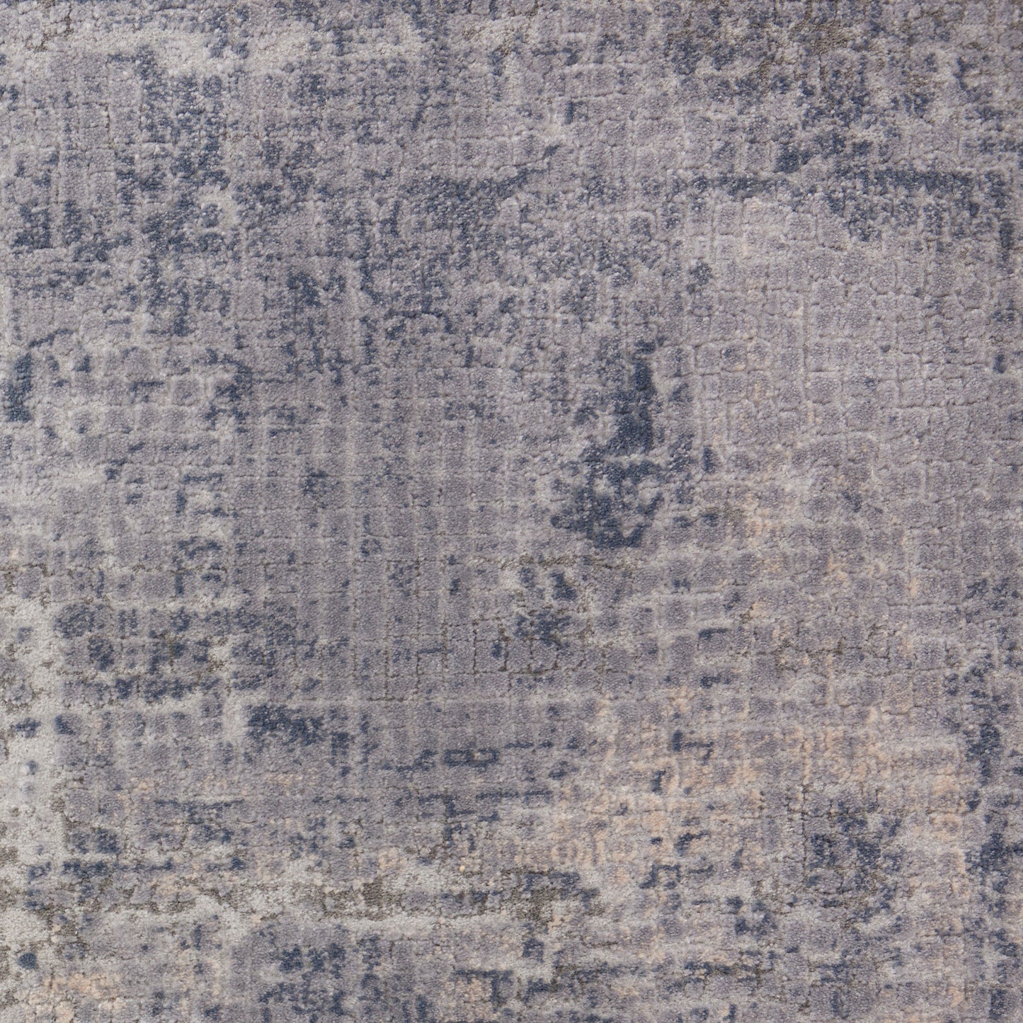 Nourison Rustic Textures 5'3" x Round Grey Beige Modern Indoor Rug