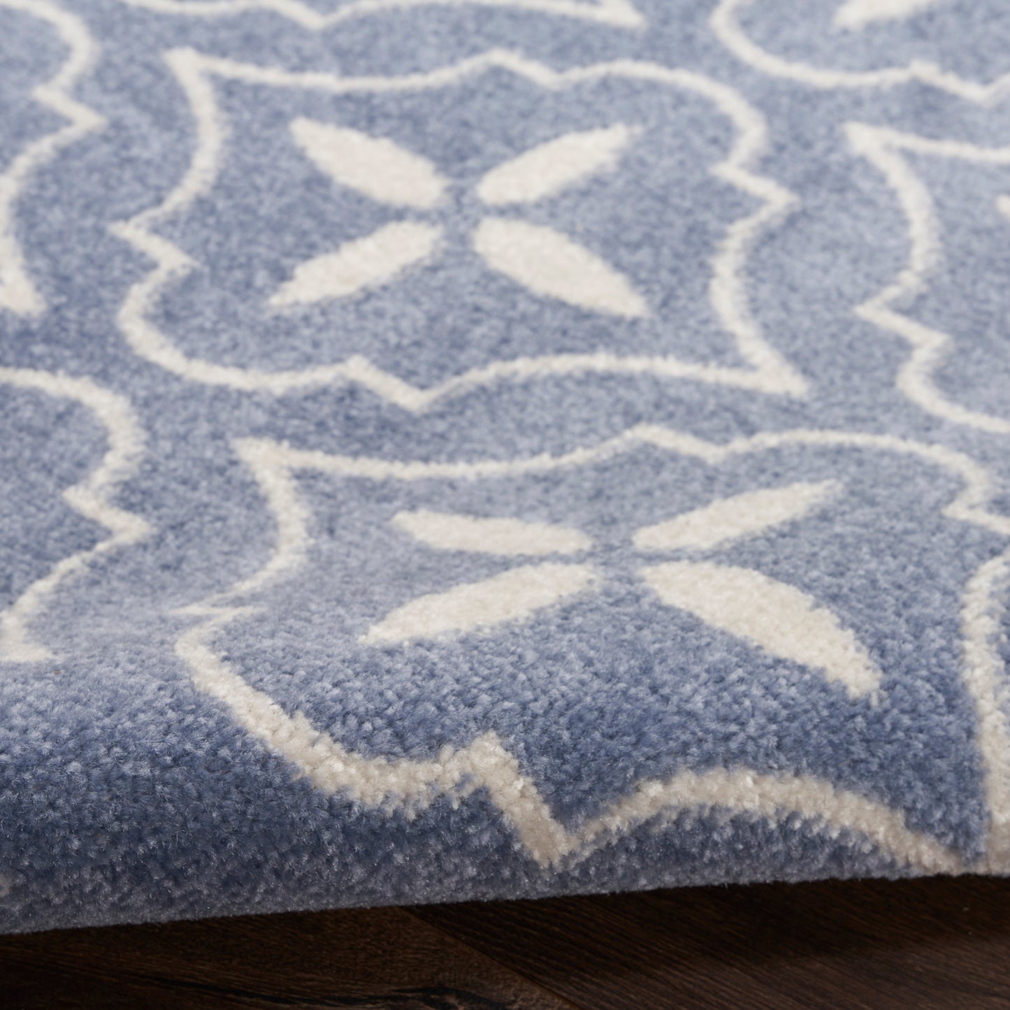 Nourison Nourison Essentials 4' x 6' Blue Ivory Modern Rug