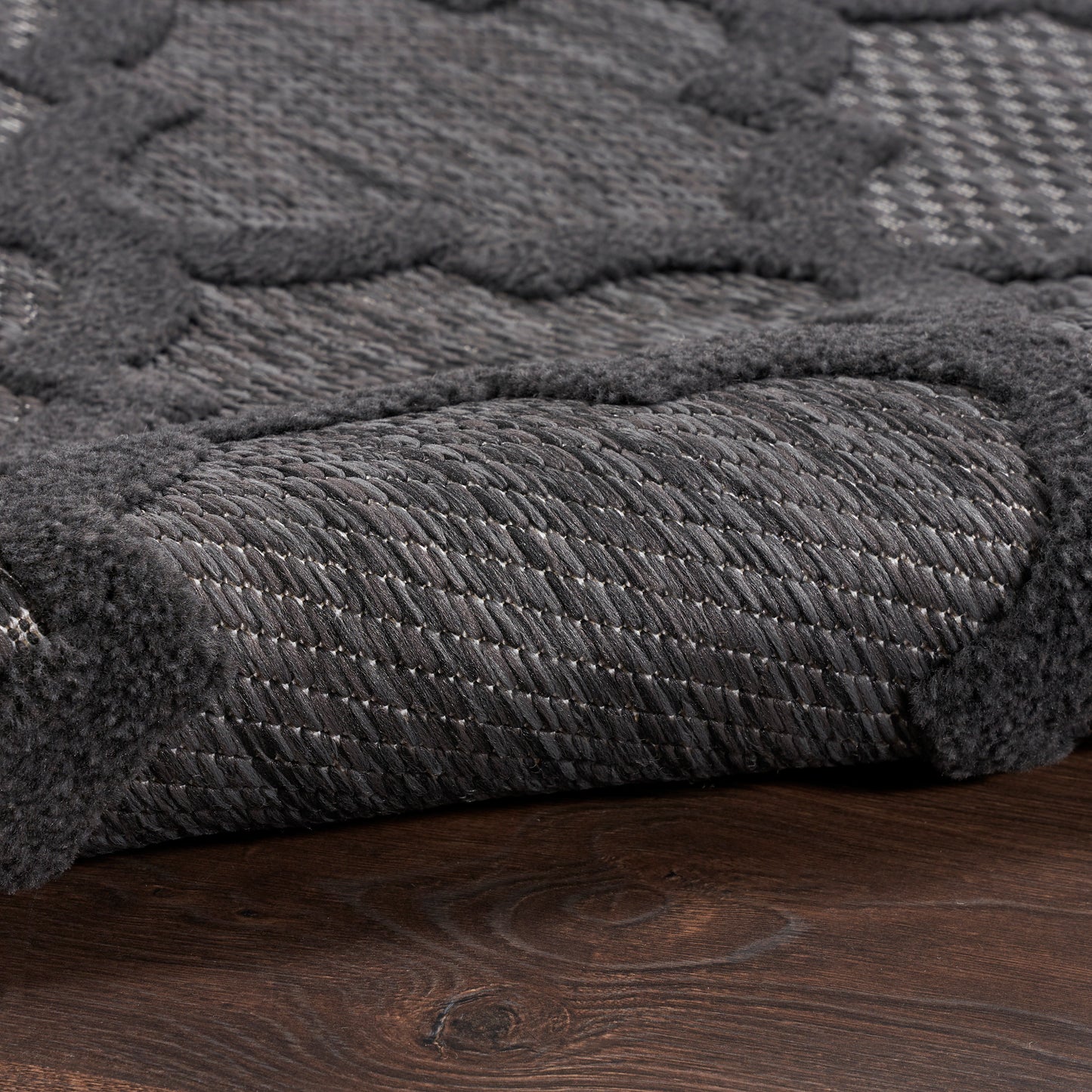 Nourison Easy Care 3' x 5' Charcoal Black Modern Rug