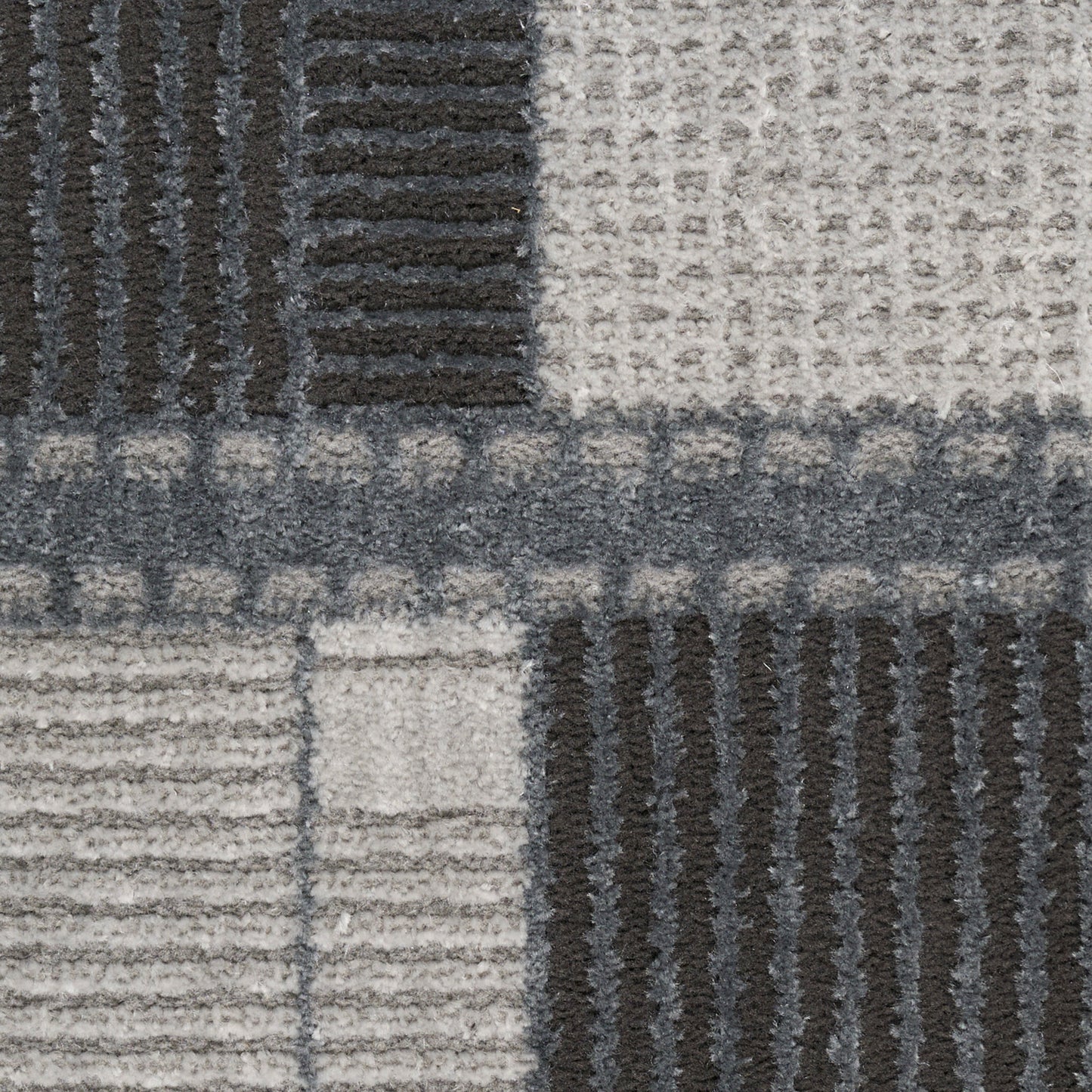 Nourison Nordic 8' x 10' Grey Black Modern Indoor Rug