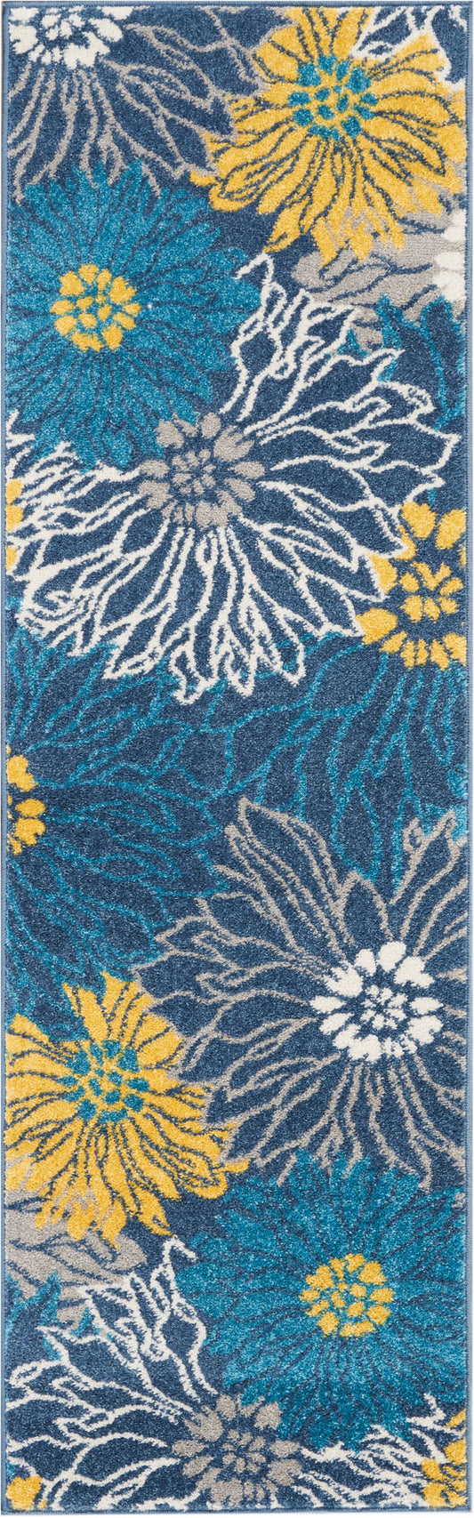 Nourison Passion 1'10" x 6' Blue Contemporary Indoor Rug