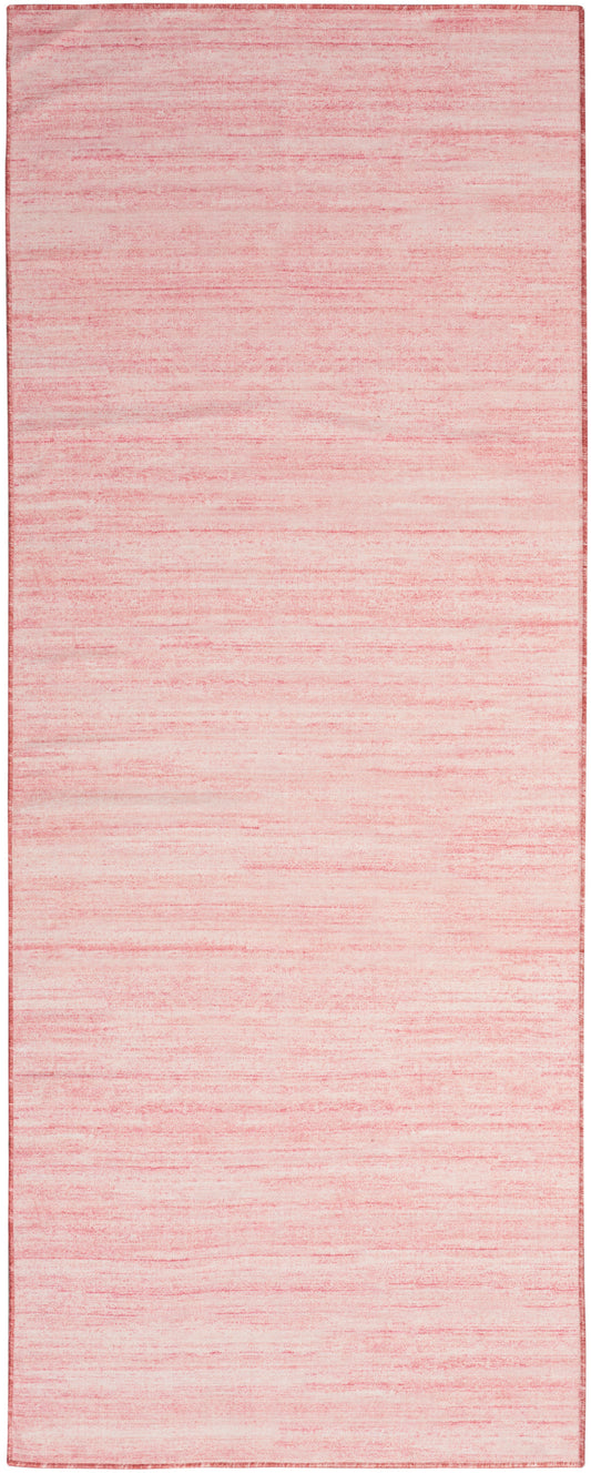 Nourison Washable Essentials 2'2" x 10' Pink Modern Indoor Rug